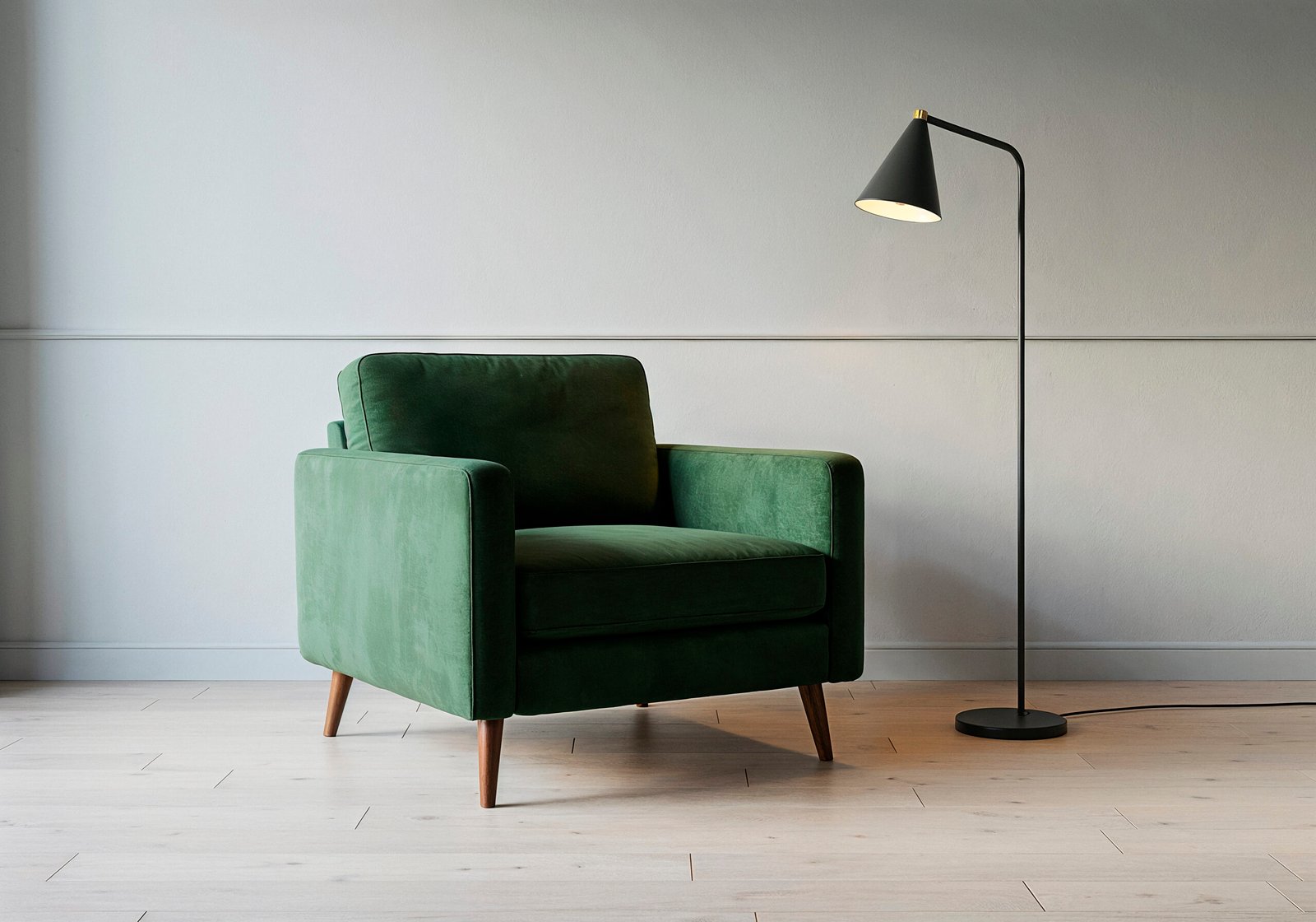 Lounge Chairs green armchair lamp modern interior